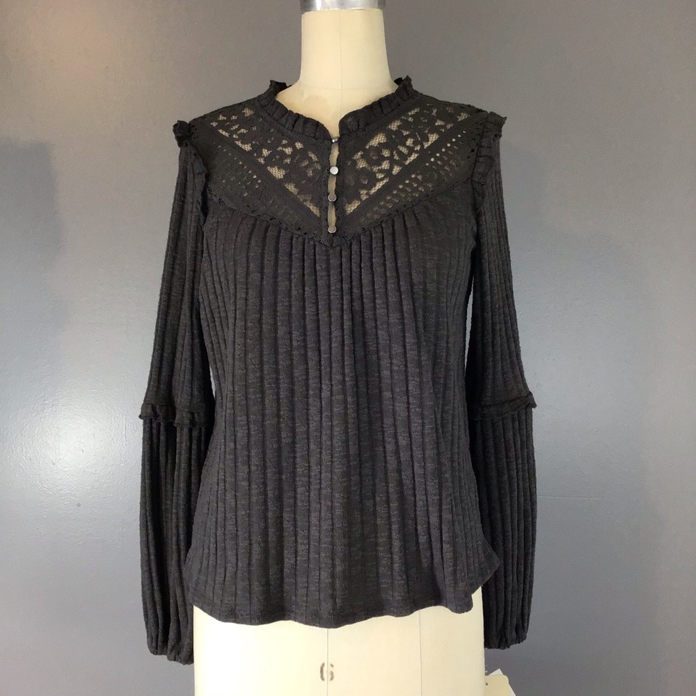NWT Sweater with lace detail